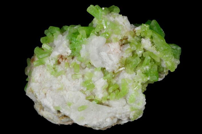Vibrant Green Pyromorphite Crystal Cluster - China #177181